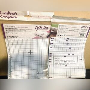 New Lot of 2 Gemini Magnetic Shim Crafter's Companion for Emboss Die Cut 9x12.5